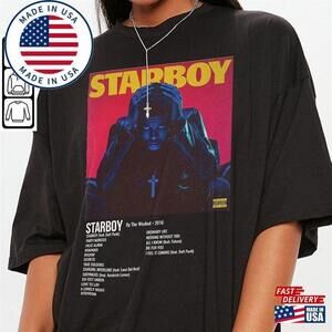 Minimalist Album Music Shirt The Weeknd Starboy Tour